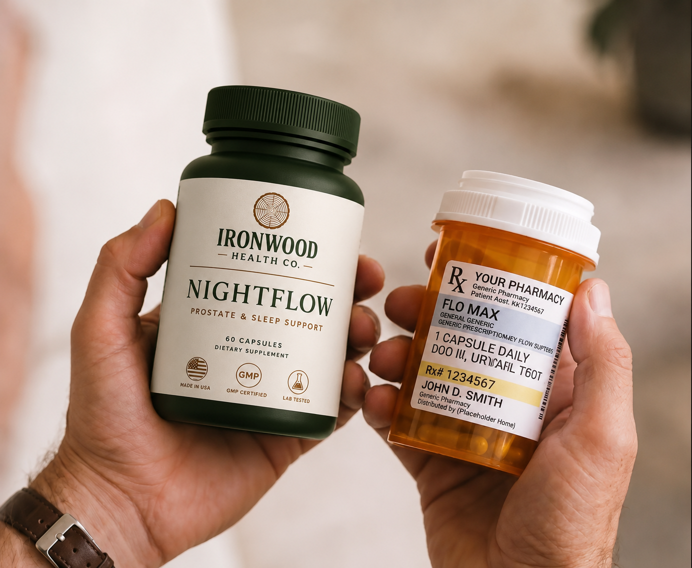 NightFlow vs Finasteride — no side effects